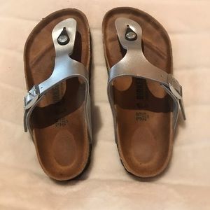 Women’s 35 Silver Birkenstocks